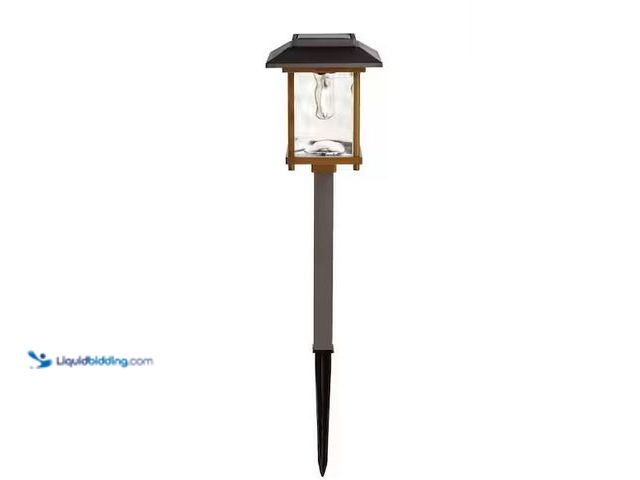 Lot 49-1568992 - Lot of (8) Hampton Bay Parkwood 14 Lumen Bronze 2-Tone Finish LED Weather Resistant Outdoor Solar Pa...