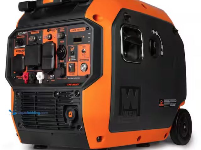 Lot 49-2005996 - WEN 6800-Watt Dual Fuel 120V/240V Electric Start Gas-Powered Portable Inverter Generator, CO Alarm &...