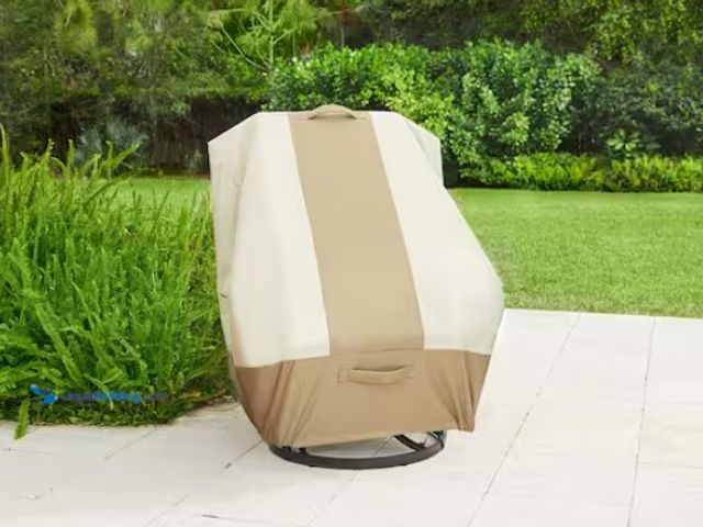 Lot 49-1547691 - Hampton Bay High Back Outdoor Patio Chair Cover, Model # 517938-C, Unused.  Ref#SB-1029