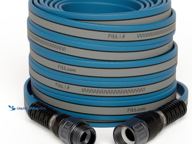 Lot 49-5542770 - FITT HiFlo Water Hose 50ft, Multipurpose Flat Garden Hose, Easy to Use and Long-lasting Performance,...