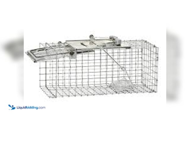 Lot 49-5407241 - Havahart Small 1-Door Easy Set Humane Catch-and-Release Live Animal Cage Trap for Squirrel and Rabbi...