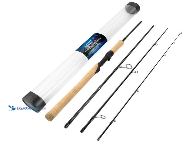 Lot 49-1631013 - KastKing Valiant Eagle Passage Travel Fishing Rods, 4 Pc Pack Rods, Spinning,IM6 Graphite Blank, Ti ...