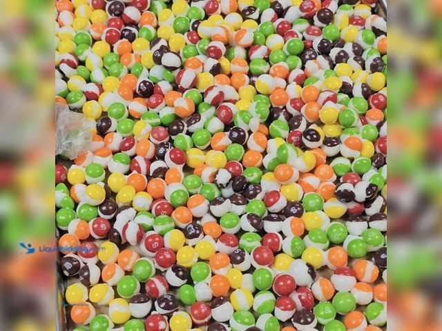 Lot 49-5549585 - Freeze Dried Candy, mixed fruit flavor. 9.1 KG (approx 20lbs). Production Date 15 Jul 2024. Unused.