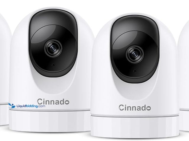 Lot 49-3528561 - Cinnado 2K Home Security Cameras-2.4Ghz WiFi Indoor Camera with 360° Motion Detection for Pets/Nanny...