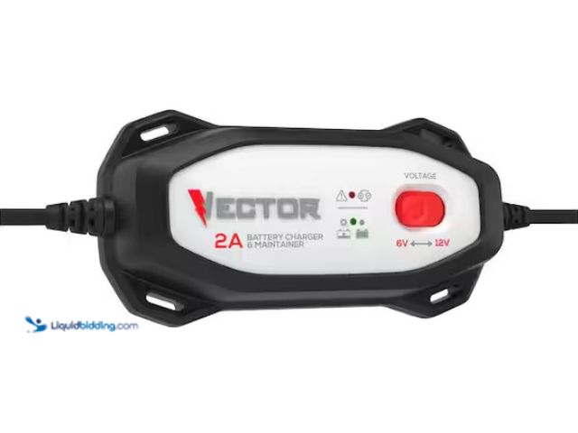 Lot 49-1574936 - VECTOR 2 Amp Battery Charger/Maintainer, Model # VECBC2, Slightly used, Unable to test.   Ref#AHDSB0...