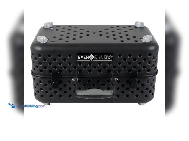 Lot 49-5406416 - Even Embers Portable Charcoal Grill in Black, Model # CHR5000AS, Unused.