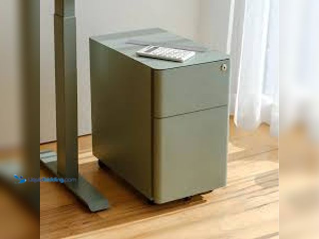 Lot 49-5458976 - Branch Furniture - Branch Small Filing Cabinet – Compact Office Storage, Lockable Drawers, Durable D...