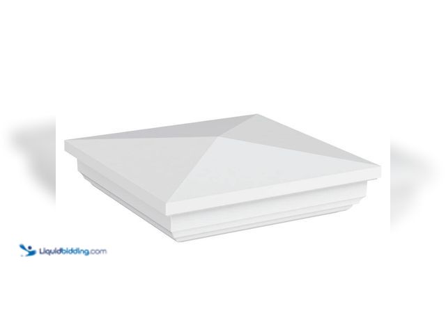 Lot 49-5410916 - Lot of 12. Veranda 5 in. x 5 in. White Vinyl New England Post Top. [Model # 73058133] Unused