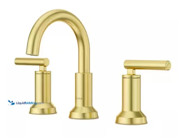 Lot 49-3611882 - Pfister Capistrano 8 in. Widespread Double Handle Bathroom Faucet in Brushed Gold, Model # LF-049-CS...