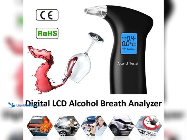 Lot 49-1803900 - Digital LCD Breath Alcohol Analyzer - NEW - Powered by 2-AAA Batteries (NOT Included) Package:  1 x ...