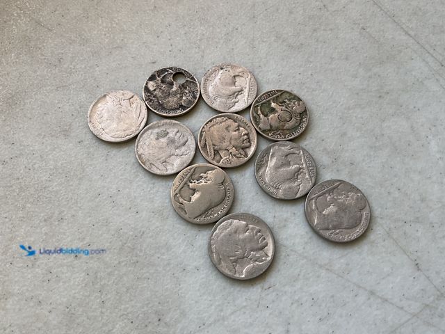 Lot 49-5350483 - LOT OF 10 VINTAGE BUFFALO NICKELS VARIOUS YEARS
