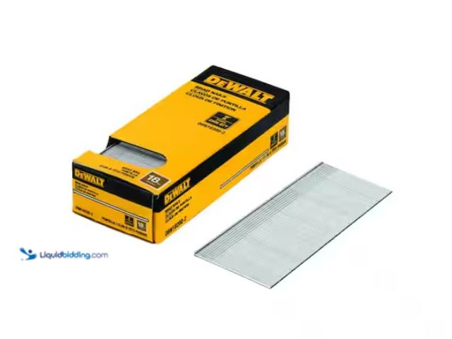 Lot 49-1570062 - (5000) pcs. DEWALT 2 in. x 18-Gauge Metal Brad Nails (2500 per Pack), Two packs, Model # DBN18200-2,...