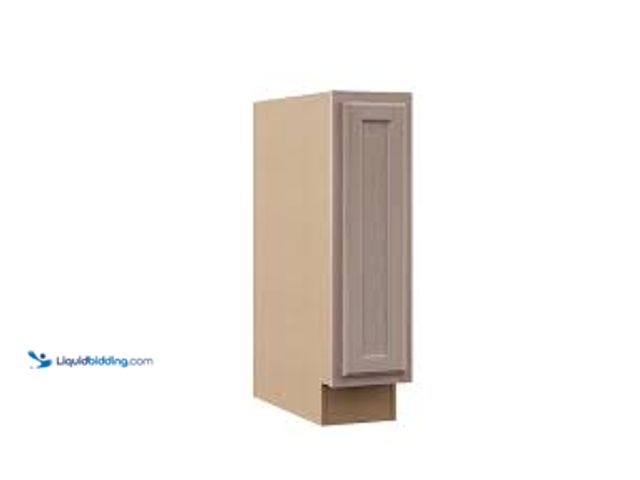 Lot 49-5459698 - Hampton Bay Recessed Panel 9 in. W x 24 in. D x 34.5 in. H Assembled Base Cabinet in Unfinished. Mod...