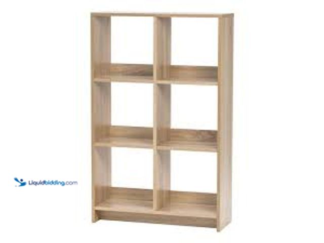 Lot 49-5411867 - IRIS 43 in. H x 27 in. W x 10 in. D Brown Heavy-Duty Decorative 6-Cube Organizer. Model # 596361. Un...