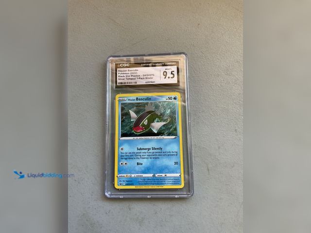 Lot 49-1977903 - Other WOW GRADED CARD! 2022 HISUIAN BASCULIN BLACK STAR PROMO HOLO SWSH273 SILVER TEMPEST CGC 9.5 MI...