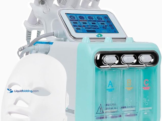 Lot 49-3470298 - SNXUCNO 7 in 1 Hydrogen Oxygen Facial Machine for Home Or Spa, Model # B0FJL6SX3L, Unused, Unable to...