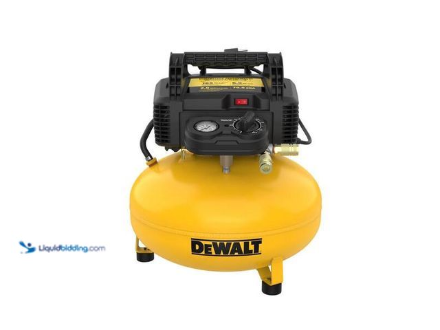 Lot 49-5460787 - DEWALT
6 gal. 165 PSI Portable Electric Pancake Air Compressor. Item is Used. Dusty