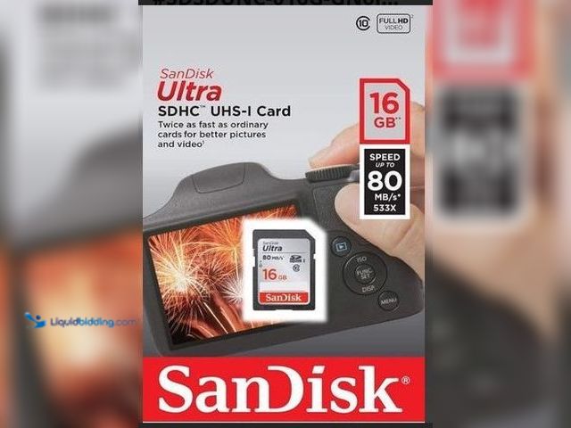 Lot 49-3431836 - Lot of (60) SanDisk Ultra 16GB Class 10 SDHC UHS-I Memory Card up to 80MB/s Model #SDSDUNC-016G-GN6I...