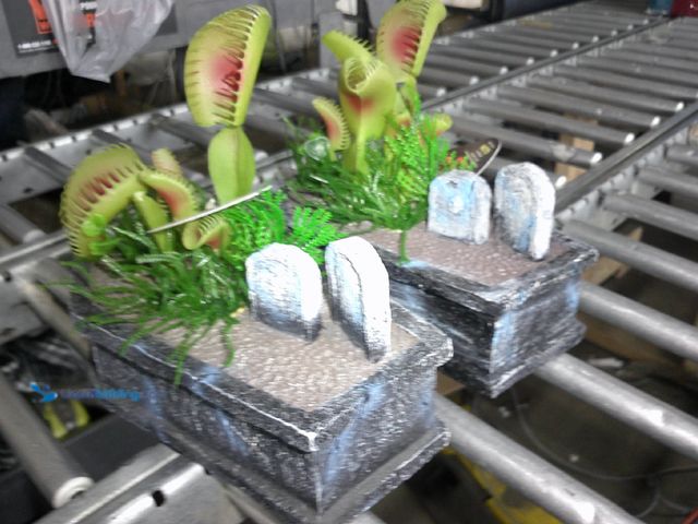 Lot 49-1517427 - (2) TERROR-IUM Graveyard Coffin Décor, Model # 127157739985, Unused.  Ref#MTMED0624