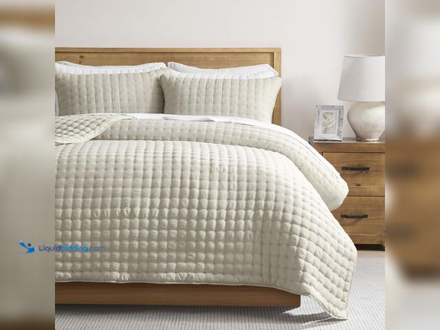 Lot 49-5447967 - WDCOZY Beige Twin Quit Size Bedding Sets with Pillow Sham, Neutral Lightweight Soft Bedspread Coverl...