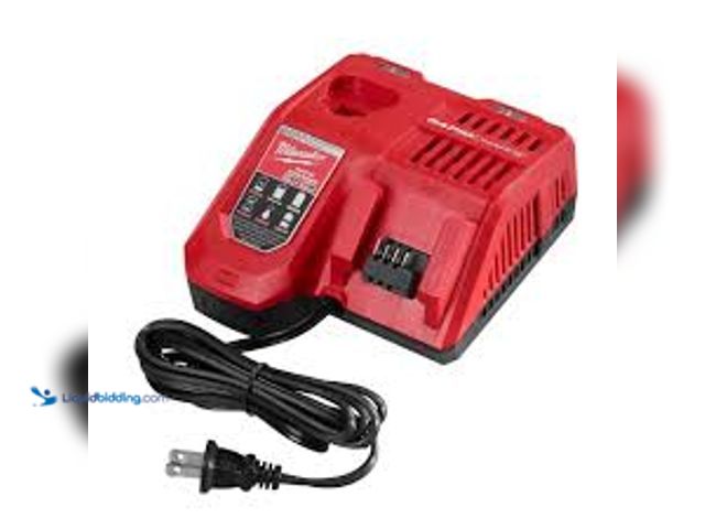 Lot 49-5459440 - Milwaukee M12 and M18 12-Volt/18-Volt Lithium-Ion Multi-Voltage Battery Charger. Model # 48-59-1812....