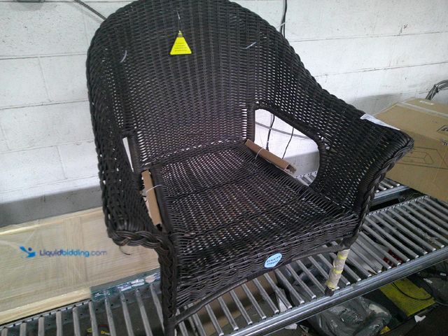 Lot 49-1516575 - stylewell wicker chair, unused.  Ref#AHD-PA0717