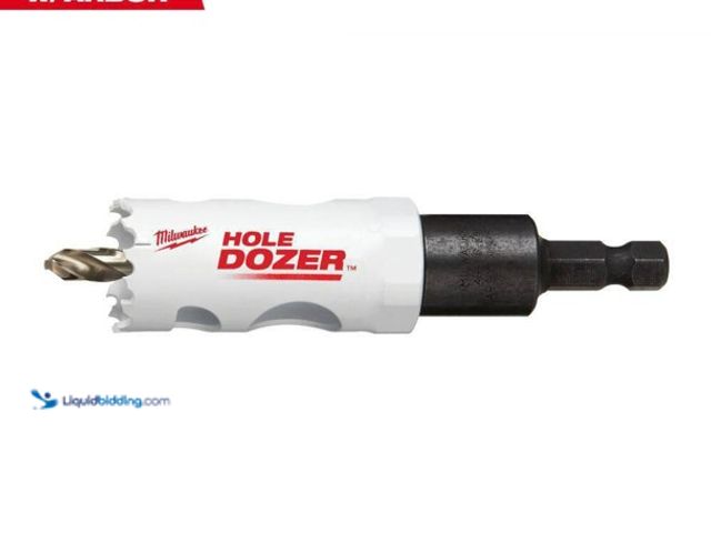 Lot 49-5487810 - Milwaukee
1 in. Hole Dozer Bi-Metal Hole Saw with 3/8 in. Arbor & Pilot Bit Unused