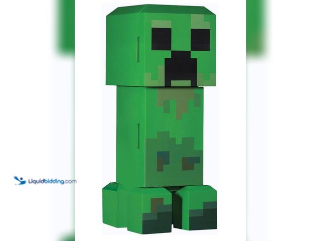 Lot 49-3473746 - Ukonic Minecraft Legends Creeper Mini Fridge 8L – Holds 12 Cans, LED Lights, AC/DC Thermoelectric Co...