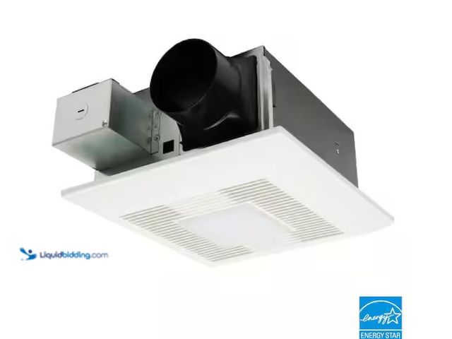Lot 49-1576965 - Panasonic Whisper Fit DC/LED, Pick-A-Flow 50,80,110 CFM ENERGY STAR Quiet Ceiling Bathroom Exhaust F...
