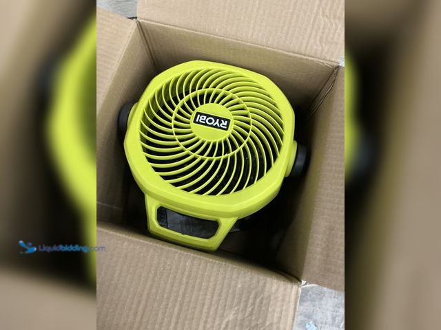 Lot 49-3564663 - Ryobi ONE+ 18V Cordless Hybrid WHISPER SERIES 7-1/2 in. Fan (Tool Only), Model # PCL811B, Unused, te...