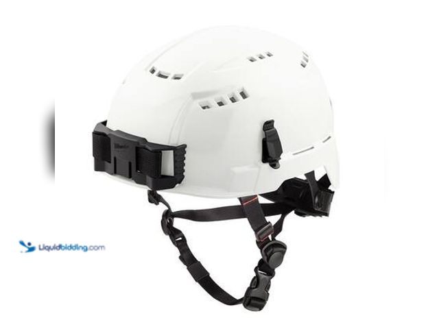 Lot 49-3565694 - Milwaukee BOLT White Type 2 Class C Vented Safety Helmet. Model # 48-73-1300. Unused