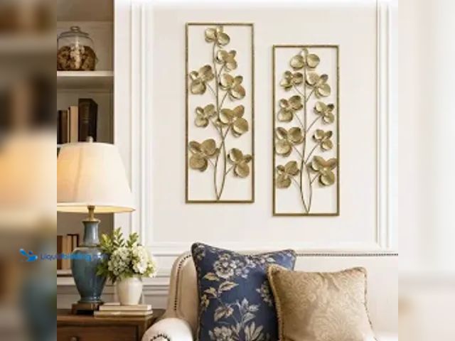 Lot 49-5573095 - Deco 79 Metal Orchid Floral Wall Decor, Set of 2 14"W, 36"H,, Unused