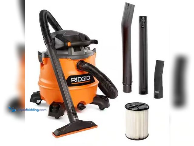Lot 49-1569258 - RIDGID 16 Gal. 6.5 Peak HP NXT Shop Vacuum Wet Dry Vac with Detachable Blower, Filter, Locking Hose ...