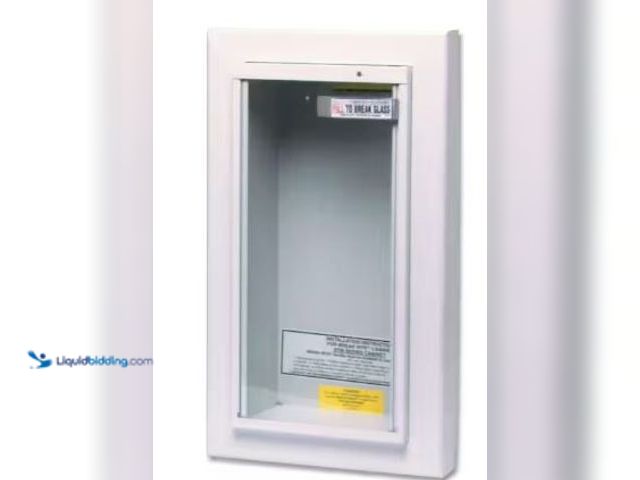 Lot 49-1517083 - Kidde
Steel Semi-Recessed White Commercial Fire Extinguisher Cabinet for 10 lb. Fire Extinguisher, ...
