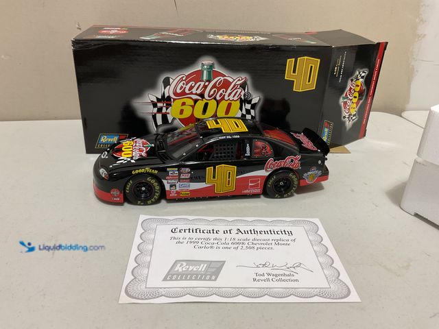 Lot 49-1977857 - Other REVELL COLLECTION 1/18 SCALE DIECAST REPLICA 1999 COCA-COLA 600 CHEVROLET MONTE CARLO 1 OF 2,5...
