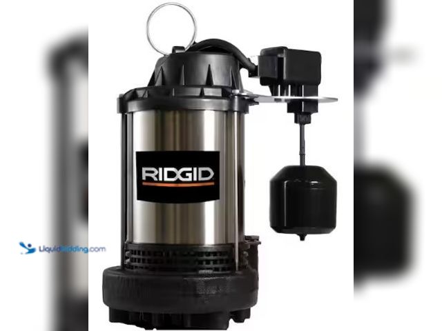 Lot 49-3631361 - RIDGID 1 HP Stainless Steel Dual Suction Submersible Sump Pump; Model: 1000RSDS; Unused; Powers On  ...