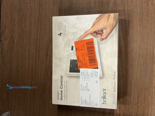 Lot 49-3514206 - Brilliant Smart Home Control (4-Switch Panel) — Alexa Built-In & Compatible with Ring, Sonos, Hue, G...