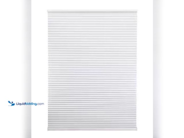 Lot 49-3615661 - Lot of (2) Home Decorators Collection Shadow White Cordless Blackout Cellular Shades for Windows - B...