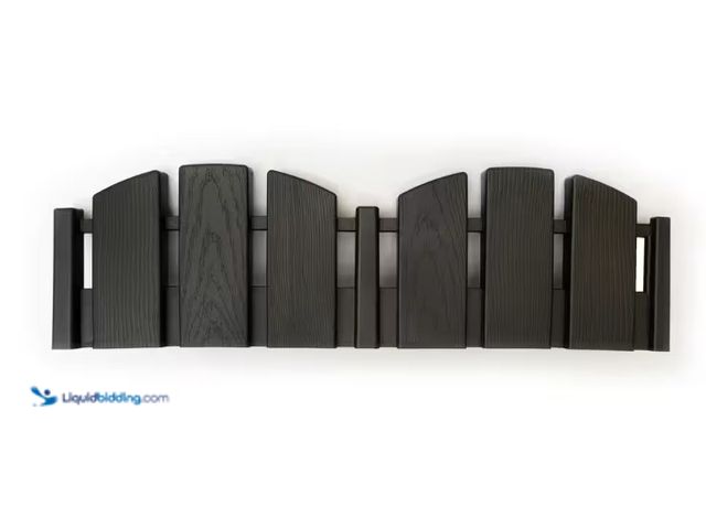 Lot 49-5552162 - QTY 2 - Vigoro
10 ft. L x 4.5 H Black Decorative Adirondack No-Dig Plastic Landscape Edging Kit. Mo...