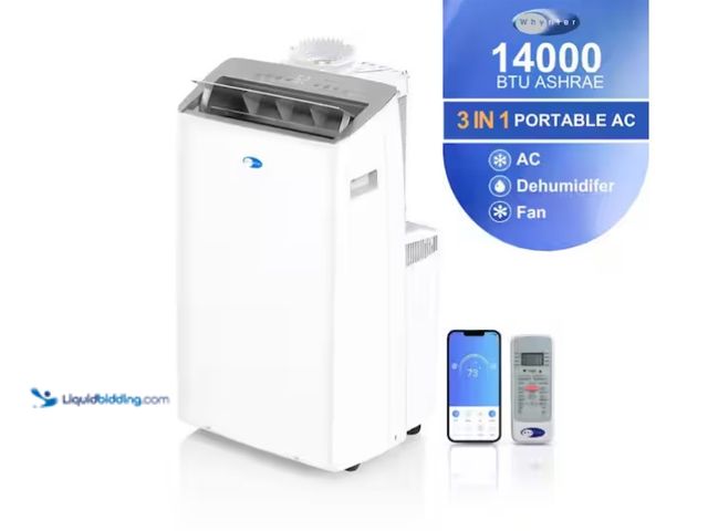 Lot 49-1599470 - Whynter Nex 12,000 (DOE) BTU Inverter Portable Air Conditioner Cools 600 sq. ft. with Dehumidifier a...