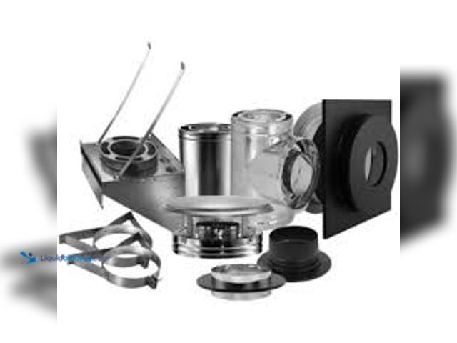 Lot 49-5485390 - Duraplus Through-the-wall Chimney Kit, 6-inch Diameter. Model #6DP-KOUT. Unsued.