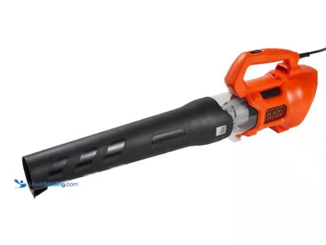 Lot 49-1578106 - BLACK+DECKER 9 AMP 140 MPH 450 CFM Corded Electric Handheld Axial Leaf Blower, Model # BEBL750, Slig...