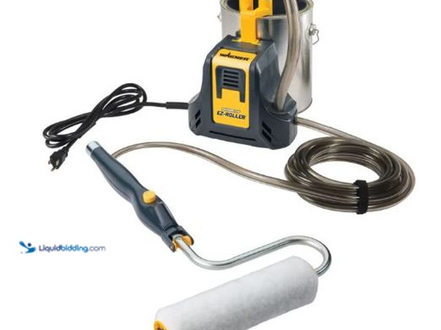 Lot 49-5573090 - Wagner PowerFlow EZ Roller Multi-Room Electric Paint Roller System, Unused with attachments