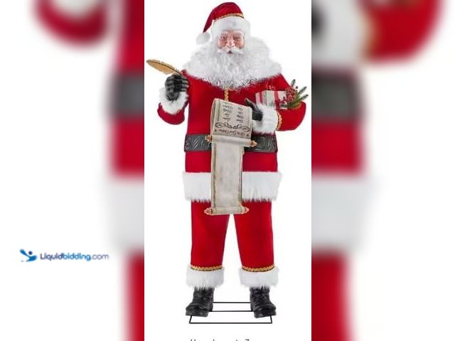 Lot 49-1546974 - Home Accents Holiday 6 FT Animated Wishlist Santa Christmas Décor, Model # 1011183714, New, Factory ...