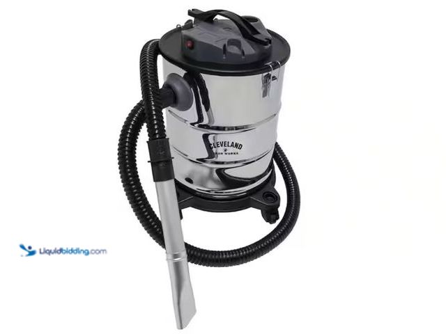 Lot 49-1623733 - CLEVELAND IRON WORKS 6.5 Gal. Ash Vacuum Cleaner Stainless Steel, Model # F500522, Slightly used, Ha...