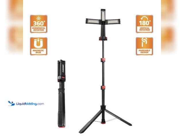 Lot 49-5552463 - Husky
2200-Lumen Tripod. Model # K40437. Unused.