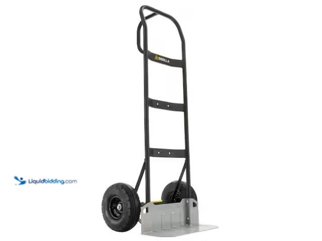 Lot 49-1550331 - Gorilla 800 lbs. Capacity Steel Hand Truck with Multi-Grip Handle, Wide load Toe Plate, Super Duty A...