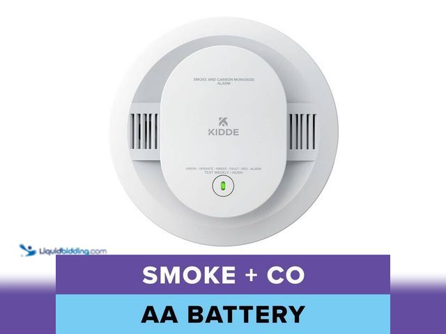 Lot 49-2024225 - Kidde AA Battery-Powered Smoke and Carbon Monoxide Detector with Voice Alerts, 30CUDR-V. Model # 210...