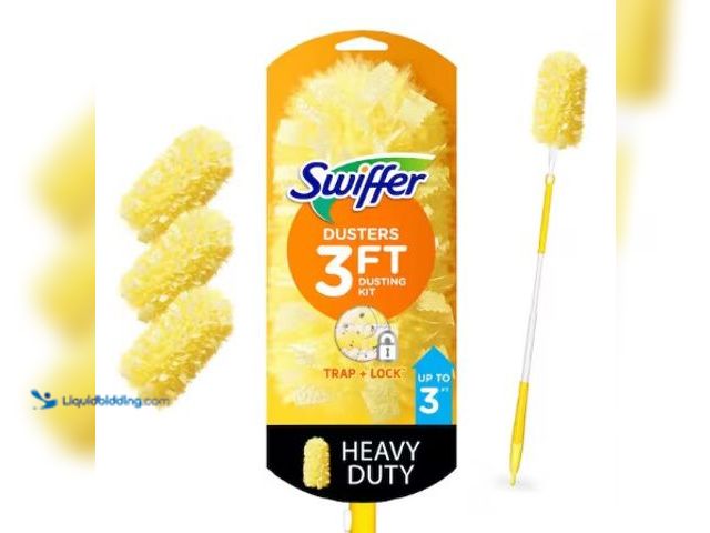 Lot 49-3631047 - Lot of (4) Swiffer Heavy Duty Extendable Handle Dusting Kit (1-Handle, 3-Dusters), Model # 003700089...