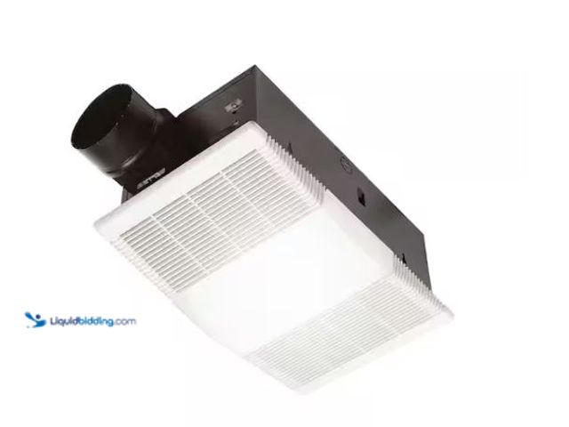 Lot 49-1624466 - Broan-NuTone 80 CFM Ceiling Bathroom Exhaust Fan with Light and 1300-Watt Heater Model # 765H80L, Sl...